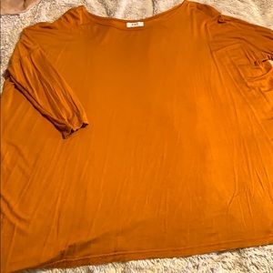 Piko 3/4 length sleeve top, mustard